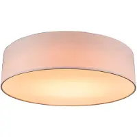 QAZQA Plafonnier rose 40 cm avec LED - Drum LED