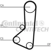 CONTITECH Courroie de distribution CONTINENTAL CT511