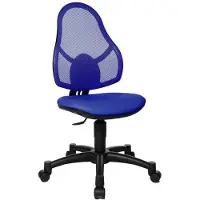 Topstar * Réduit Chaise de bureau pour enfants / chaise pivotante Open Art Junior en tissu maillé bleu