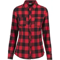 Urban Classics Chemisier rouge feu / noir