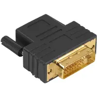Hama Adaptateur compact (HDMI, 2.70 cm), Adaptateur données + vidéo, Noir