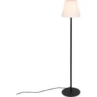 QAZQA Lampadaire d'extérieur moderne noir - Virginia