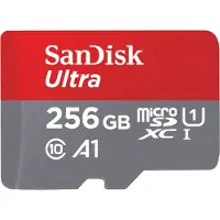 SanDisk microSDXC Ultra 256 Go 100 MB/s CL10 A1 + adaptateur SD