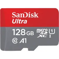 SanDisk microSDXC Ultra 128 Go 100 MB/s CL10 A1 + adaptateur SD