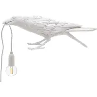 Seletti Lampe oiseau jouant blanc extérieur