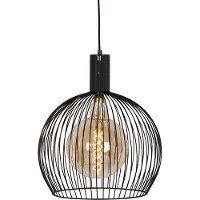 Expo Lampe suspendue noire Wire Ø 40 cm