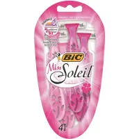 BIC Miss Soleil Rasoirs Jetables pour Femme - Blister de 4