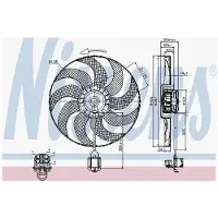 Nissens Ventilateur, refroidissement du moteur