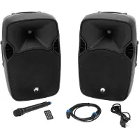 Omnitronic 11038759 Haut-parleurs 2 voies Noir Filaire & sans fil 150 W (11038759)