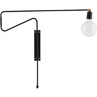 House Doctor Lampe murale Swing réglable en laiton en métal noir