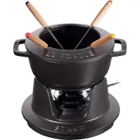 Staub Service à fondue 16cm - noir