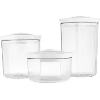 Champion Récipient sous vide Universal pack de 3 (0,7L 1,4L 2L), Appareil de mise sous vide, Transparent
