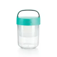 Lékué Jar To Go boîte à goûter petit format teinte/couleur Turquoise 400 ml