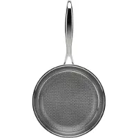 Heirol Pro Steelsafe Frying Pan, stainless steel + non-stick coating, 24 cm, Poêle + casserole, Argent