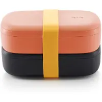 Lékué LunchBox To Go boîte à goûter teinte/couleur Coral 1000 ml