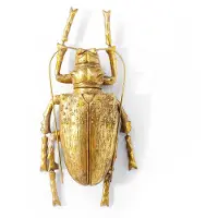 Kare design Déco Murale Longicorn Beetle Dorée