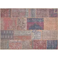 FRAAI Tapis patchwork | Moods Rustique No. 16 | 160x230cm | Rouge | Rectangulaire | Tapis