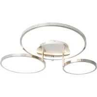 QAZQA Plafonnier moderne en acier avec LED et variateur - Rondas