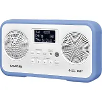 Sangean DPR-77, digitale radio, stereo, DAB+, wit/blauw