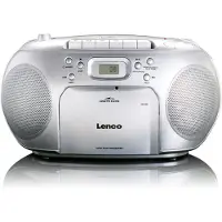 Ginza.se Radio portable avec Lecteur CD et FM stéréo SCD-420SI Argent