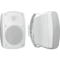 Omnitronic OD-5 set d'enceintes passives 2 voies pour l'extérieur, blanc