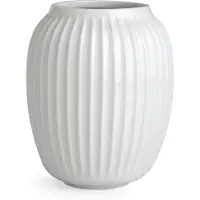 Kähler Hammershi Medium-h20 Cm Ceramic Vase Blanc