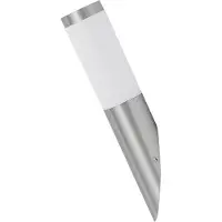 Rabalux 8261 Applique murale d'extérieur Inox torch, E27, blanc argenté, ronde, style moderne, IP44, ø76 mm