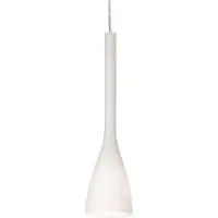 Ideal Lux Lampe à suspension rétro Ø105mm | Moderne | Blanc | Verre | Lampe à suspendre Lampe à suspendre Lampe à suspension