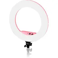 Caruba Round Vlogger 18 inch LED set PRO met tas Pink