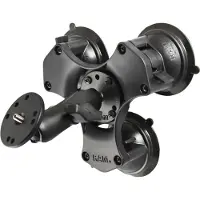 RAM Support Rond Rammount Triple Ventouse 3,3" 1/4"