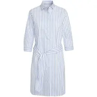Seidensticker Robe-chemise 'Schwarze Rose' bleu fumé / blanc