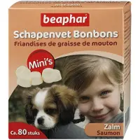 Beaphar mini-friandises à la graisse de mouton au saumon pour chien