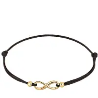Elli Bracelet 'Infinity' or / noir