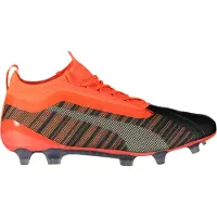 Puma Hommes Chaussures de football ONE 5.1 FG/AG - 105578 01 noir, rouge, argent, Couleur:Multicolore, Chaussures hommes:43