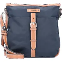PICARD Sac à bandoulière bleu cobalt / marron / argent