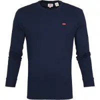 Levi's T-Shirt 'LS Housemark Tee' bleu marine