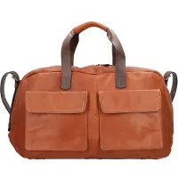 Harold's Cuir sac de voyage Ivy Lane Travelbag Cognac brun