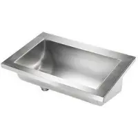 Delabie caniveau de lavage CANAL L.600 o. Hl. écoulement à droite Edst. 1.4301 sat