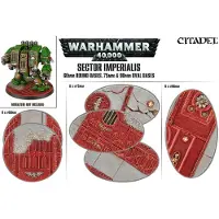 Games Workshop Sector Imperialis : bases rondes de 60mm et bases rondes de 75mm ou 90mm (Matières plastiques)