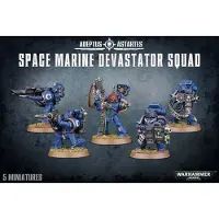 Games Workshop Warhammer 40,000 ( 40k ) - Space Marine Devastator Squad (48-15)