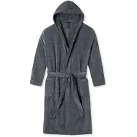 Schiesser Peignoir long gris foncé