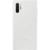 Samsung Galaxy Note 10 Plus Back Cover Cuir Blanc