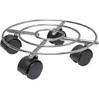 WAGNER System Plant Scooter Chrome Ø 23 x 6,5 cm I Capacité de chargement de zone interne 60 kg