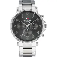 Tommy Hilfiger Danl 45 Mm Watch Argenté Homme