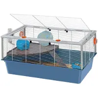 Ferplast Cage pour hamster CRICETI 15, en métal, avec accessoires : alimentation