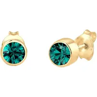 Elli Boucles d'oreilles or / émeraude