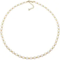 Elli PREMIUM Chaîne or / blanc perle