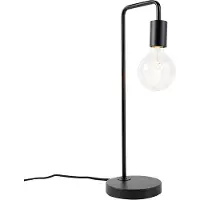 QAZQA Lampe de table moderne noire - Facil