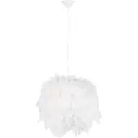 QAZQA Suspension rustique blanche - Feather