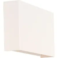QAZQA Applique murale rectangulaire blanche moderne à 2 lumières - Otan